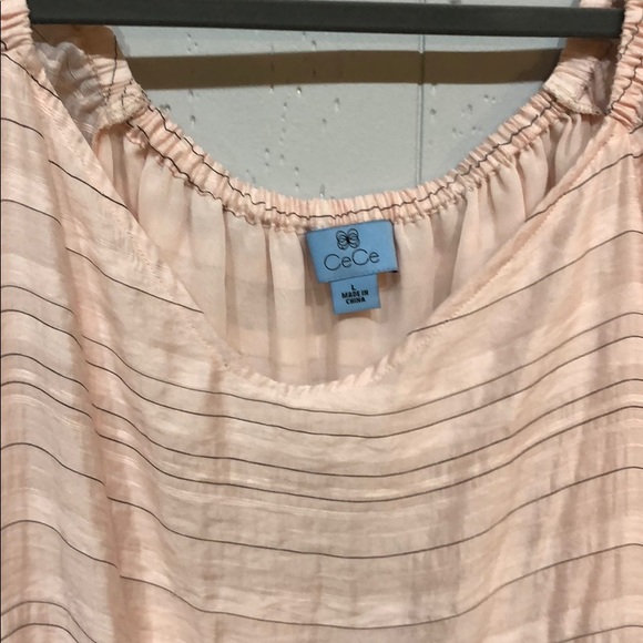 *NEW* CeCe pink shirt size large nwt - Picture 2 of 3